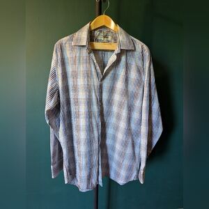 Men's Banana Republic Button Down Long Sleeve Shirt Size XL 17-17 1/2